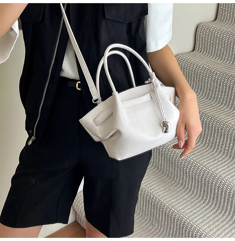 Women Korean Style Satchel Bag Beige 2025 — feature 20