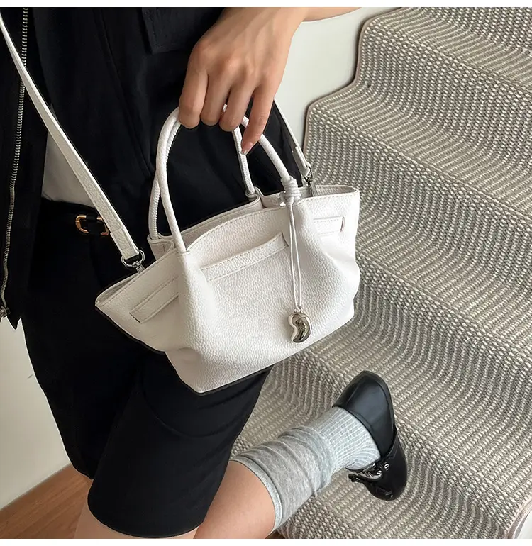 Women Korean Style Satchel Bag Beige 2025 — feature 21