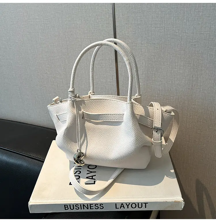 Women Korean Style Satchel Bag Beige 2025 — feature 25