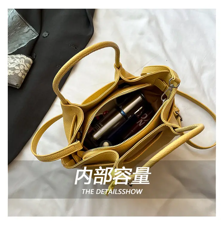 Women Korean Style Satchel Bag Beige 2025 — feature 6
