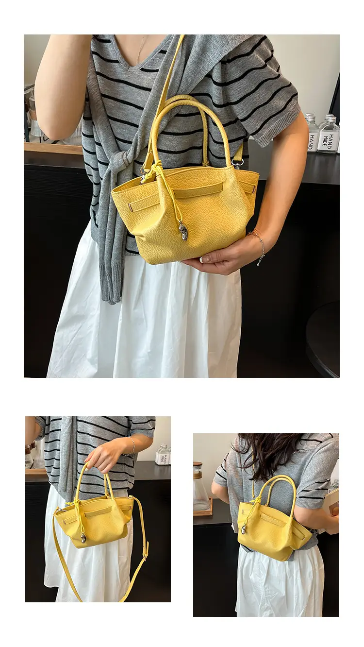 Women Korean Style Satchel Bag Beige 2025 — feature 9