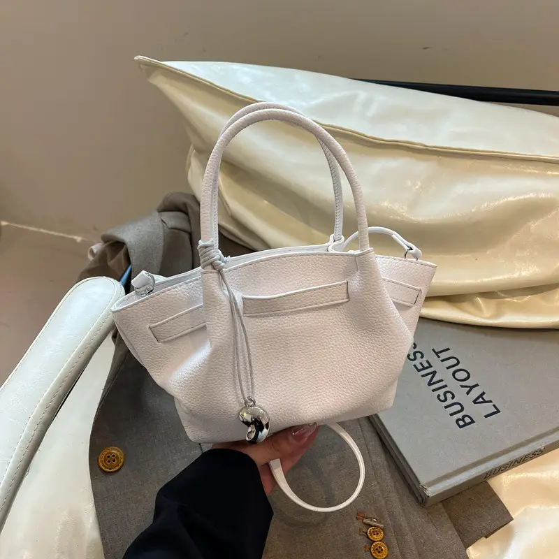 Women Korean Style Satchel Bag Beige 2025 - Image 4