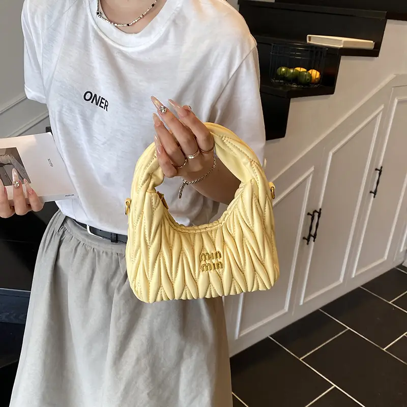 Red Pleated Crossbody Bag for Women 2025 - Image 8