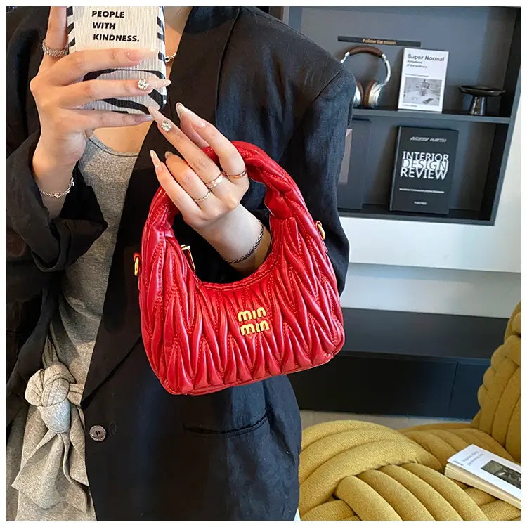 Red Pleated Crossbody Bag for Women 2025 — feature 30