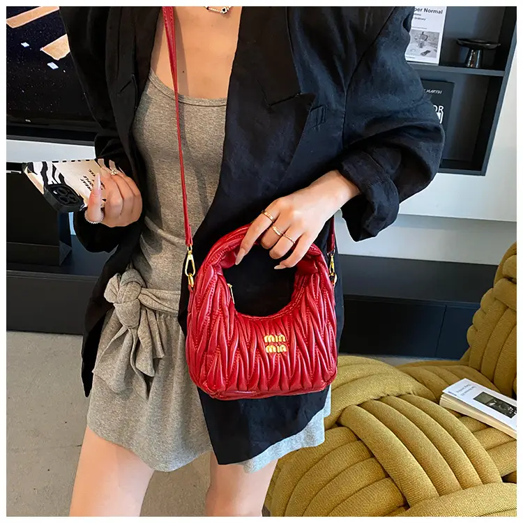 Red Pleated Crossbody Bag for Women 2025 — feature 31