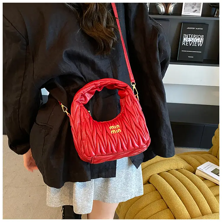 Red Pleated Crossbody Bag for Women 2025 — feature 32