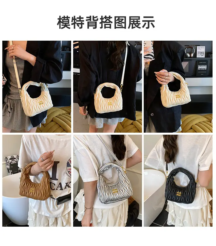 Red Pleated Crossbody Bag for Women 2025 — feature 4