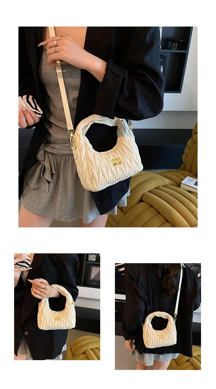 Red Pleated Crossbody Bag for Women 2025 — feature 5
