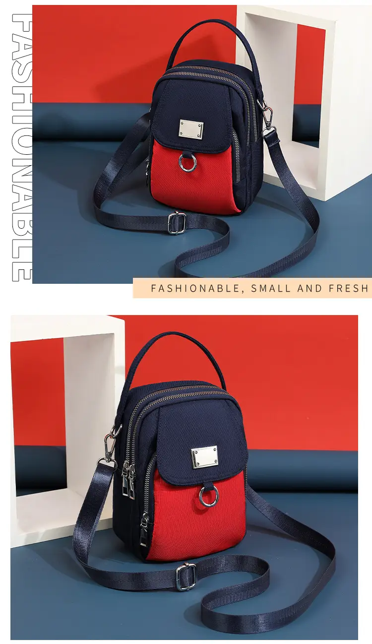Women's Winter Mobile Phone Bag Korean Style Canvas Single Shoulder Crossbody — feature 12