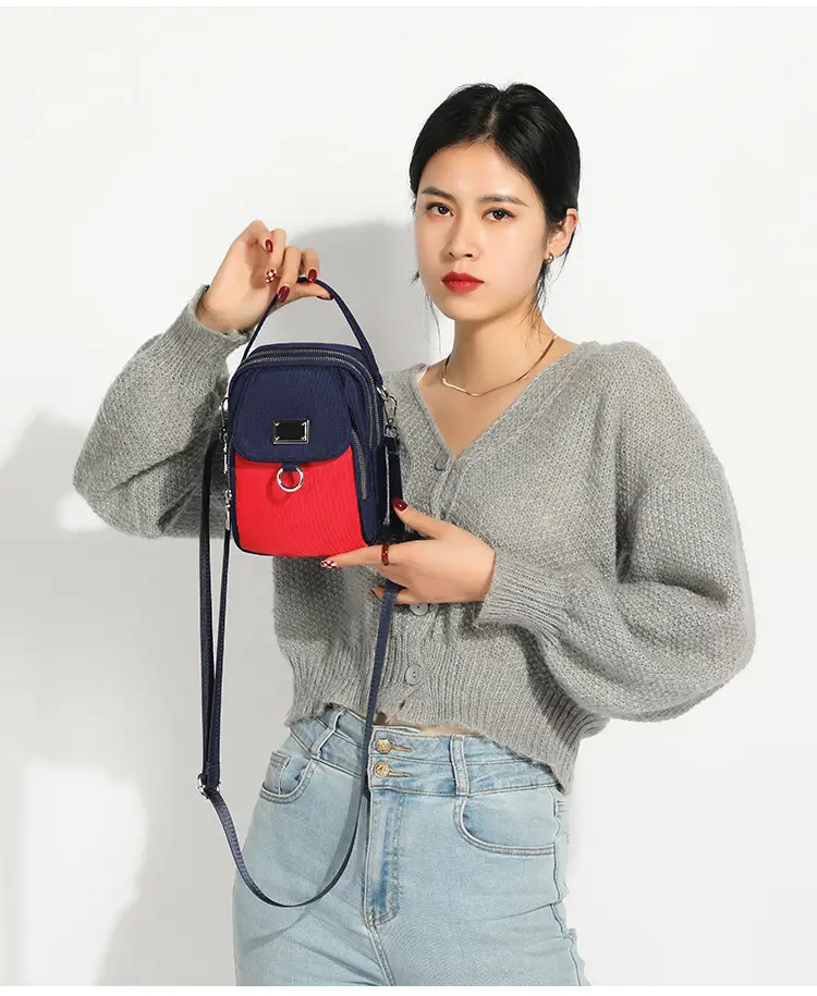 Women's Winter Mobile Phone Bag Korean Style Canvas Single Shoulder Crossbody — feature 14