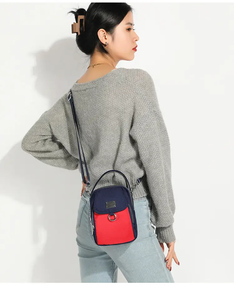 Women's Winter Mobile Phone Bag Korean Style Canvas Single Shoulder Crossbody — feature 15