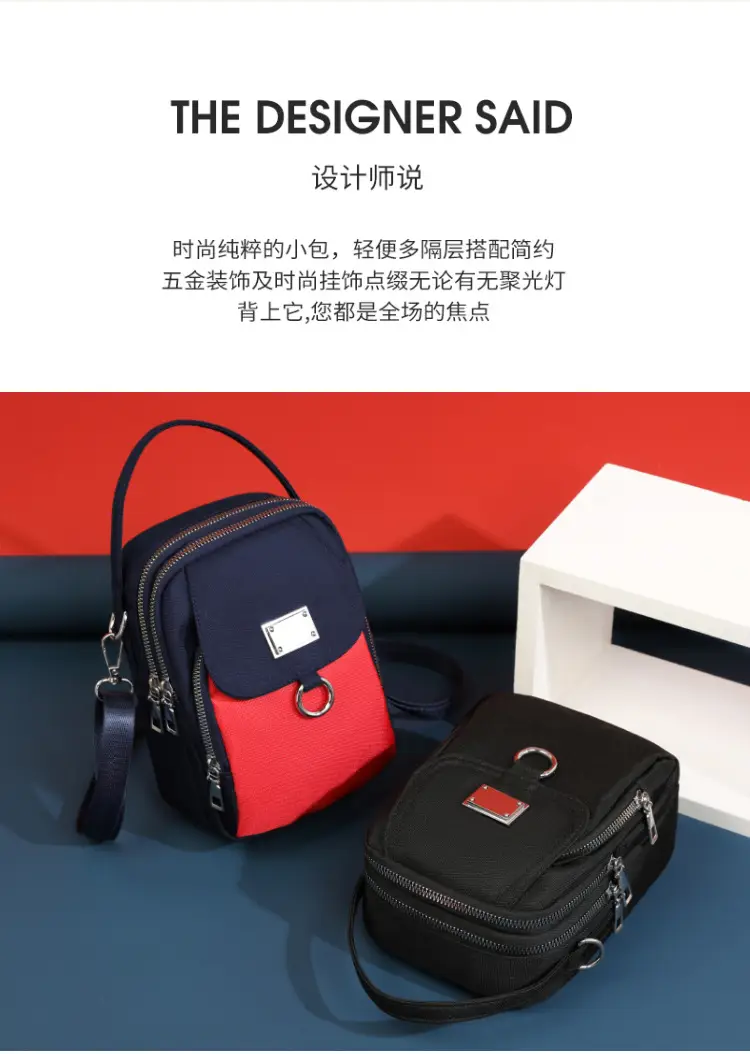 Women's Winter Mobile Phone Bag Korean Style Canvas Single Shoulder Crossbody — feature 3