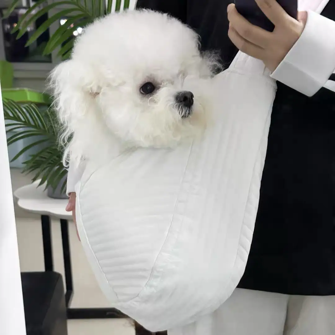 White Faux Fur Crossbody Bag for Pets Gardening — feature 4