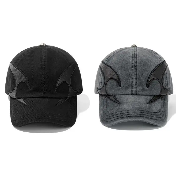 American Retro Logo Baseball Cap Grey Unisex Hip Hop