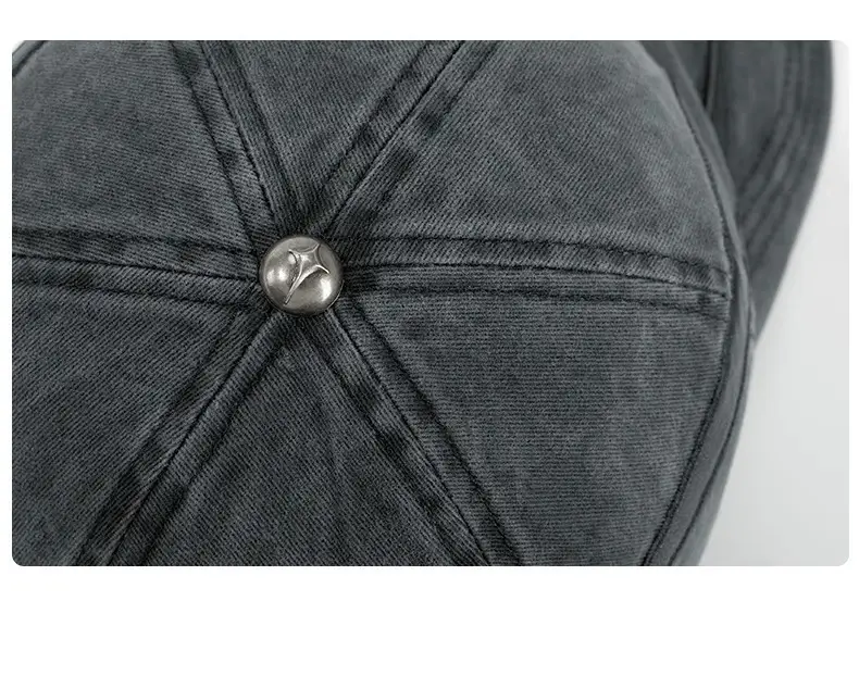 American Retro Logo Baseball Cap Grey Unisex Hip Hop — feature 14