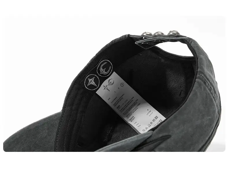 American Retro Logo Baseball Cap Grey Unisex Hip Hop — feature 17