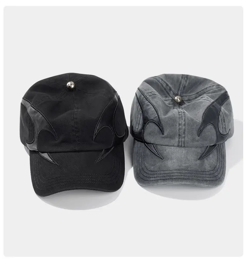 American Retro Logo Baseball Cap Grey Unisex Hip Hop — feature 19