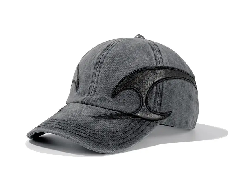 American Retro Logo Baseball Cap Grey Unisex Hip Hop — feature 22