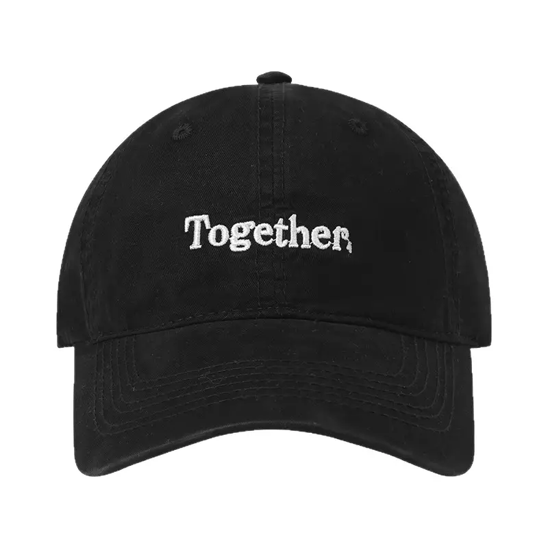 Black "Together" Baseball Cap for Women - Image 13