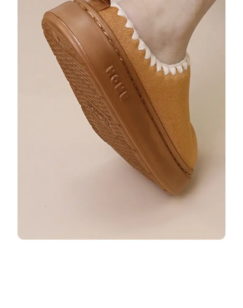2026 New Women's Autumn and Winter Cotton Slippers for Home Warmth, Indoor Winter Thick-Soled Home Cotton Slippers — feature 6
