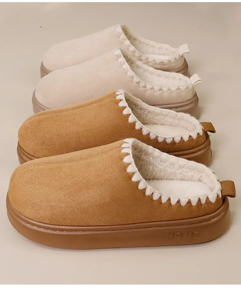 2026 New Women's Autumn and Winter Cotton Slippers for Home Warmth, Indoor Winter Thick-Soled Home Cotton Slippers — feature 7