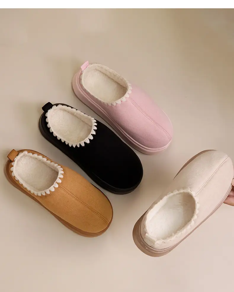 2026 New Women's Autumn and Winter Cotton Slippers for Home Warmth, Indoor Winter Thick-Soled Home Cotton Slippers — feature 8