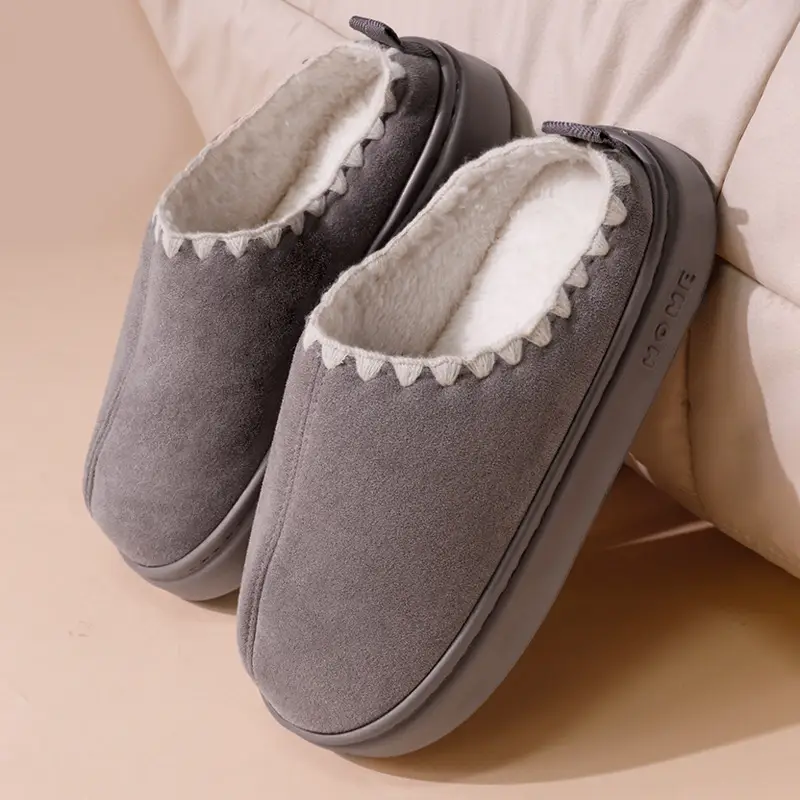 2026 New Women's Autumn and Winter Cotton Slippers for Home Warmth, Indoor Winter Thick-Soled Home Cotton Slippers