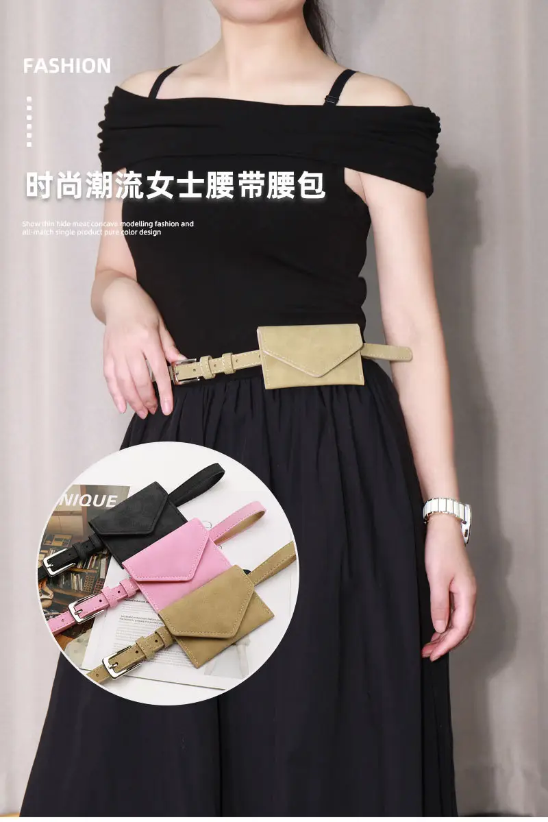 Black Detachable Mini Coin Belt for Women — feature 20
