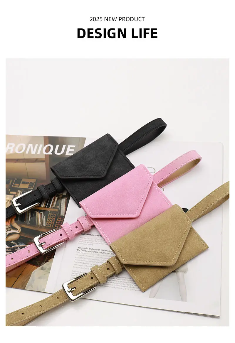 Black Detachable Mini Coin Belt for Women — feature 22
