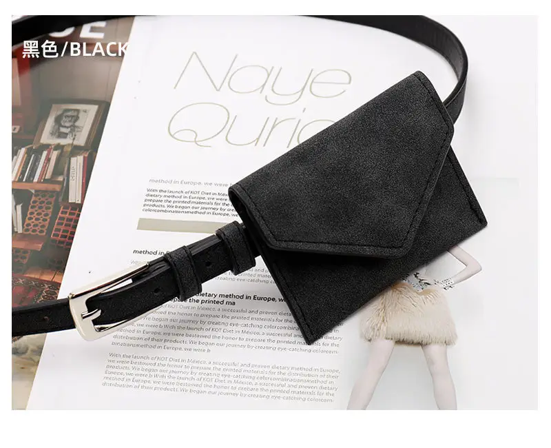 Black Detachable Mini Coin Belt for Women — feature 26