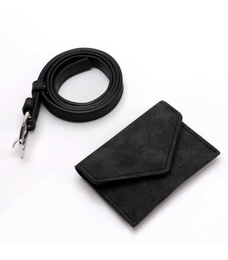 Black Detachable Mini Coin Belt for Women — feature 32