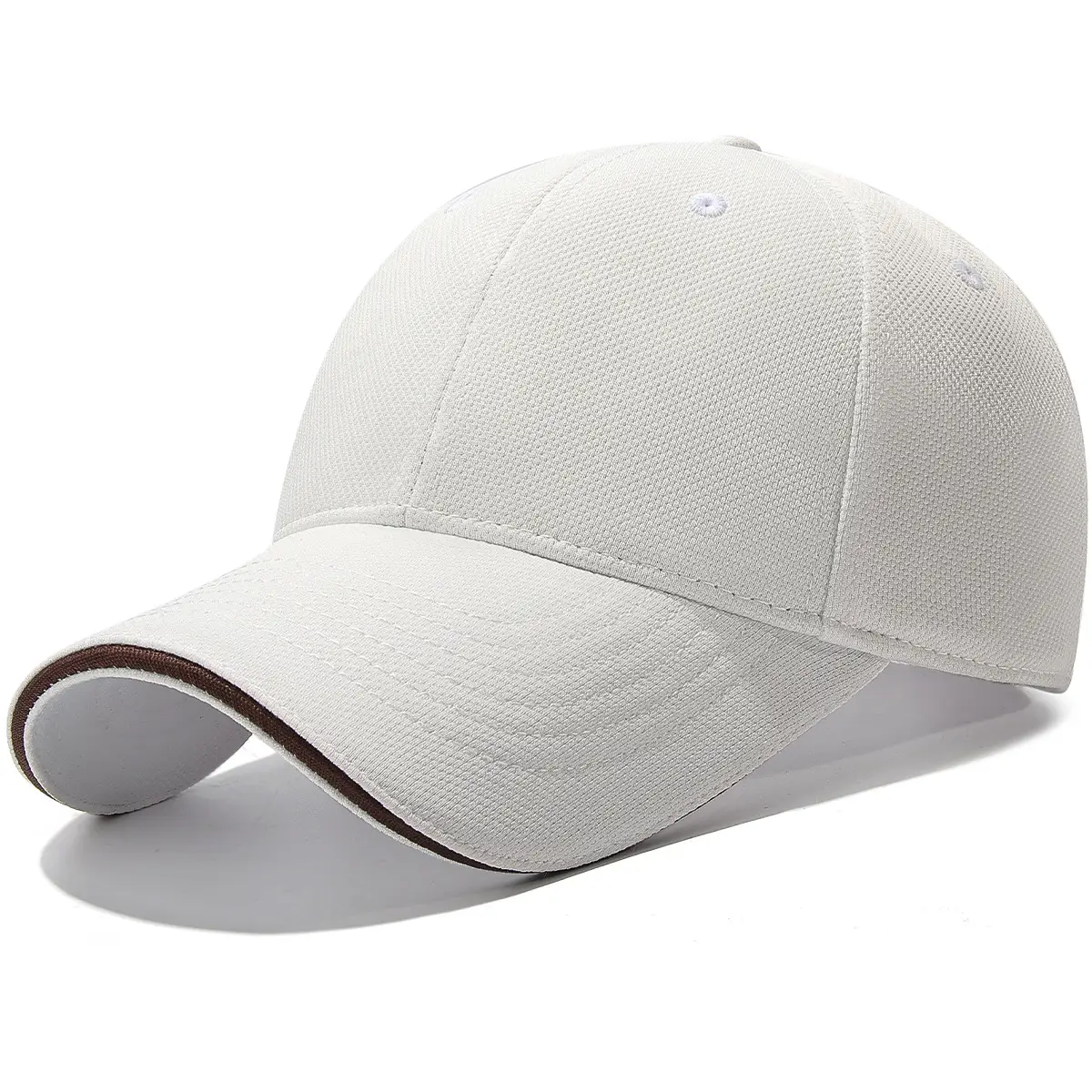 Black Baseball Cap with Embroidered Eye & Breathable Design - Image 9