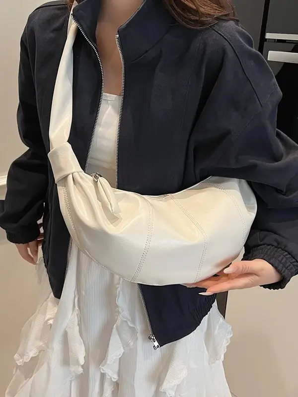 White Women's Shoulder Bag 2025 New Summer - Image 7