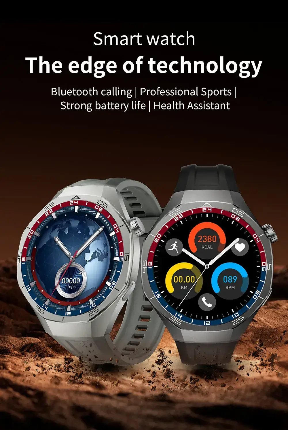 Smart Watch with Heart Rate & Blood Pressure Display for Men — feature 1