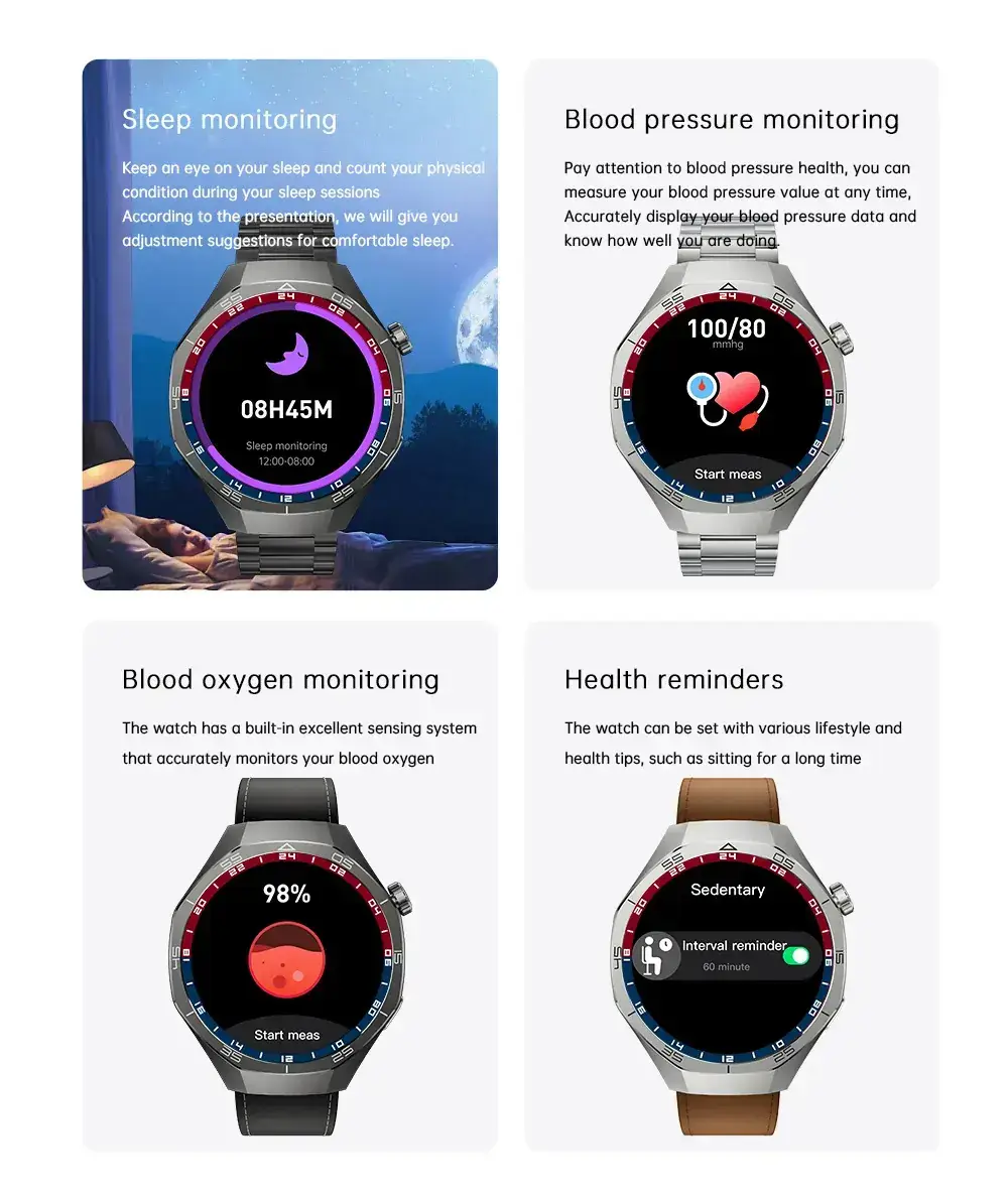 Smart Watch with Heart Rate & Blood Pressure Display for Men — feature 12