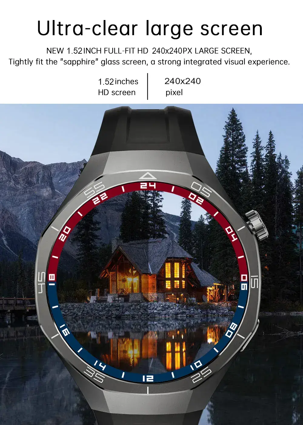 Smart Watch with Heart Rate & Blood Pressure Display for Men — feature 6