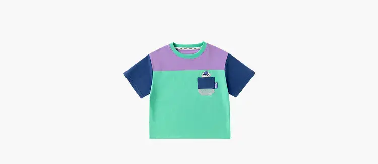 Dudu Boys Summer T-Shirt Set Blue Green Kids Suit — feature 16