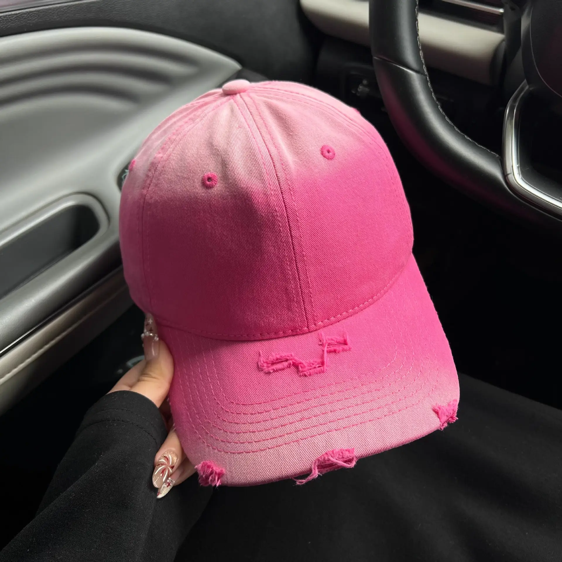 Men & Women Gradient Baseball Cap Summer Autumn Travel Sunshade - Image 15