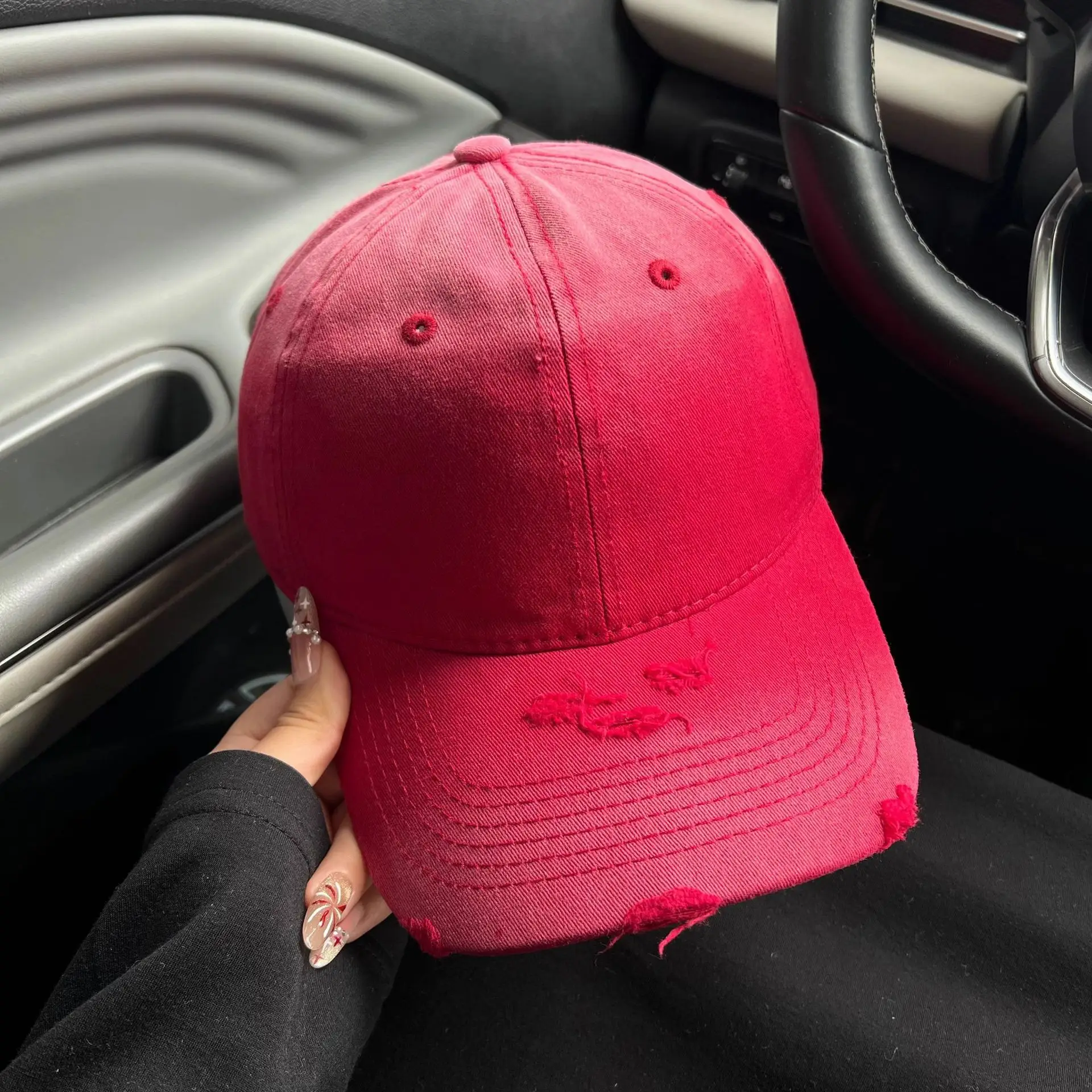 Men & Women Gradient Baseball Cap Summer Autumn Travel Sunshade - Image 17