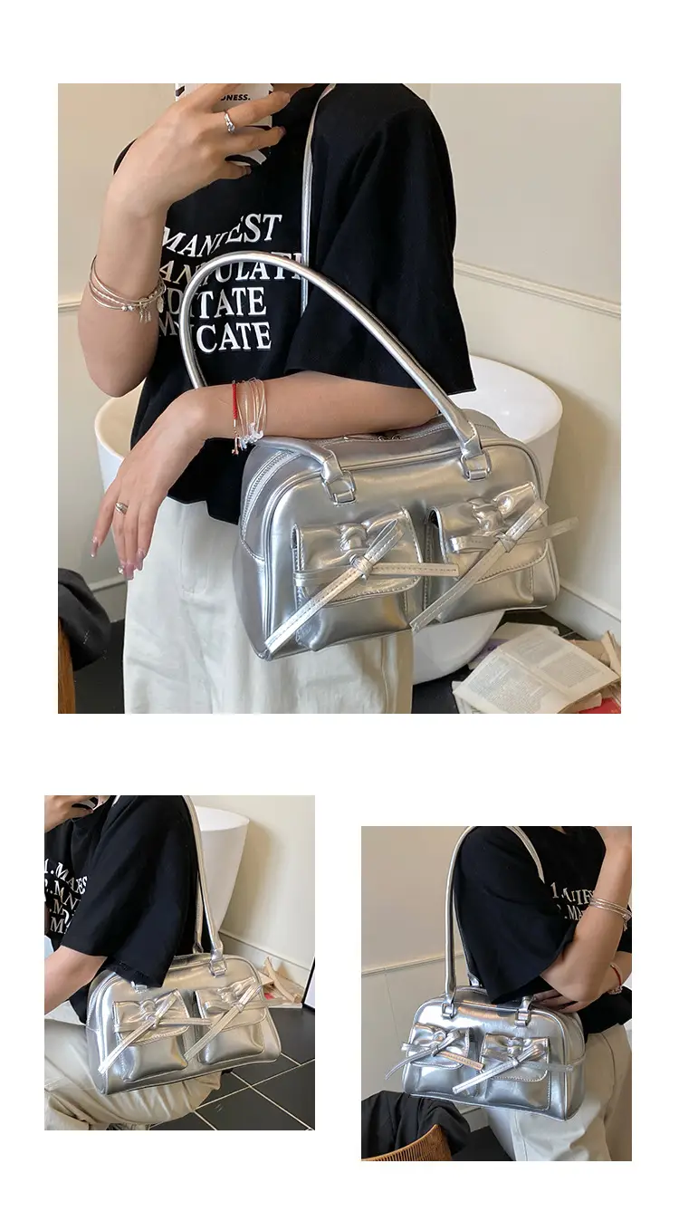Bow-Knot Armpit Bag for Women Brown 2025 — feature 11