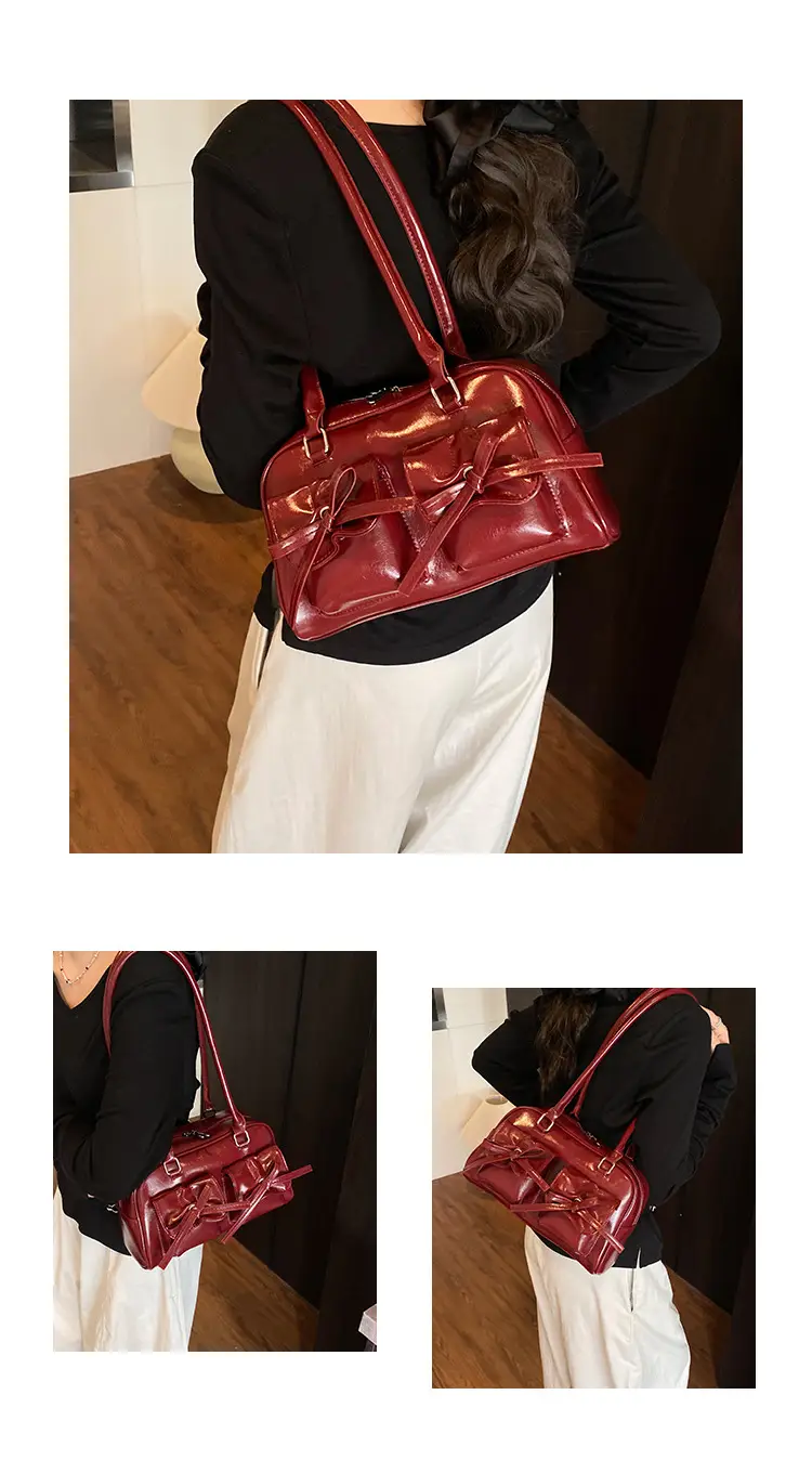 Bow-Knot Armpit Bag for Women Brown 2025 — feature 13