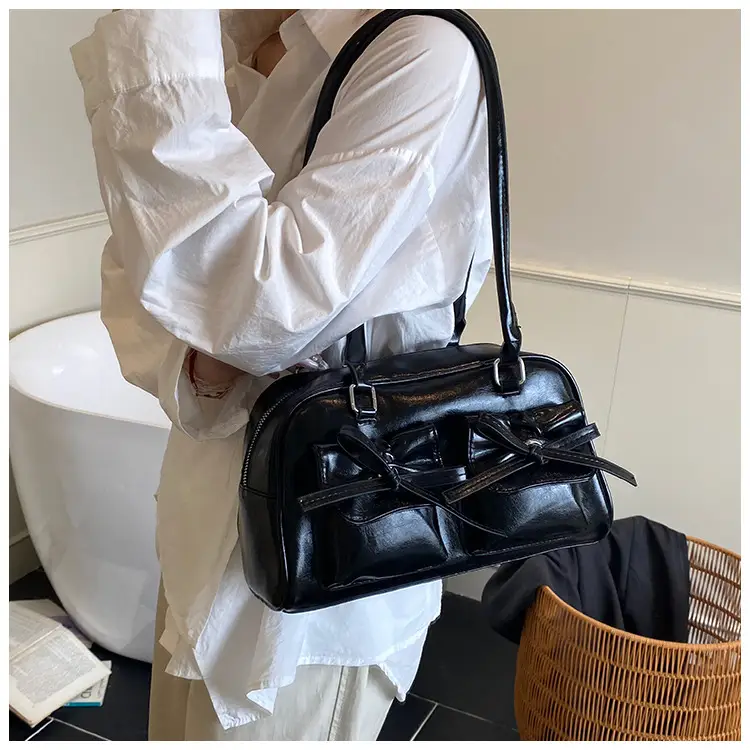 Bow-Knot Armpit Bag for Women Brown 2025 — feature 26