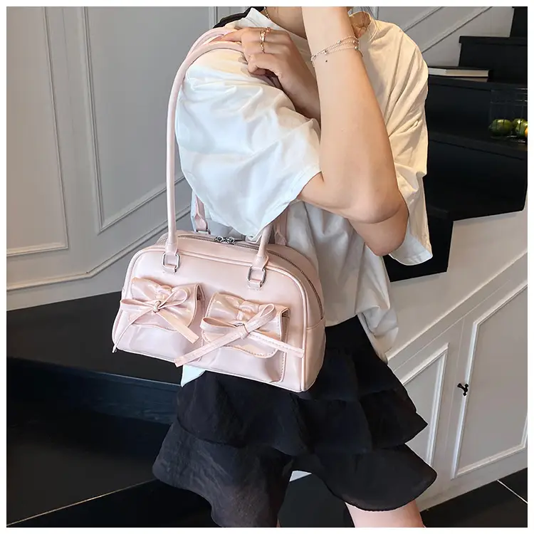 Bow-Knot Armpit Bag for Women Brown 2025 — feature 31