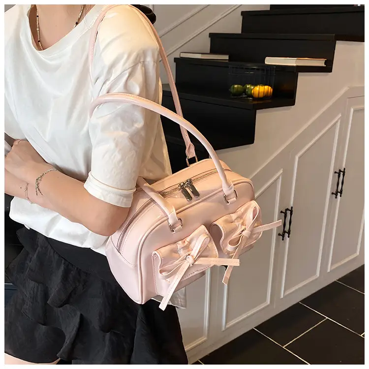 Bow-Knot Armpit Bag for Women Brown 2025 — feature 32