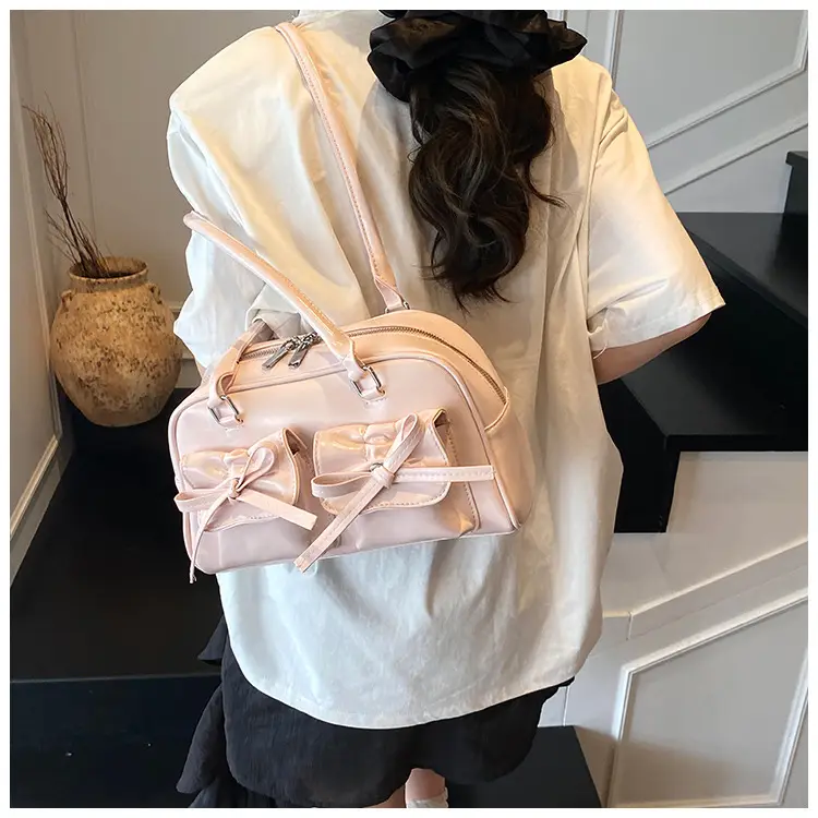 Bow-Knot Armpit Bag for Women Brown 2025 — feature 33