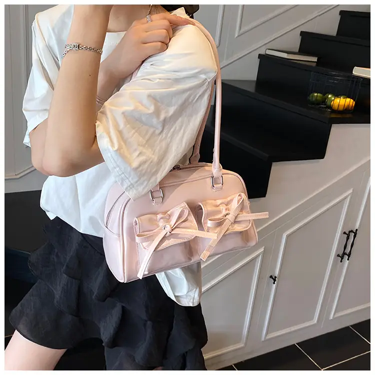 Bow-Knot Armpit Bag for Women Brown 2025 — feature 34