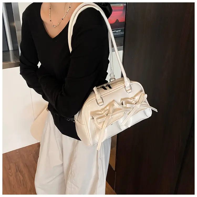 Bow-Knot Armpit Bag for Women Brown 2025 — feature 39