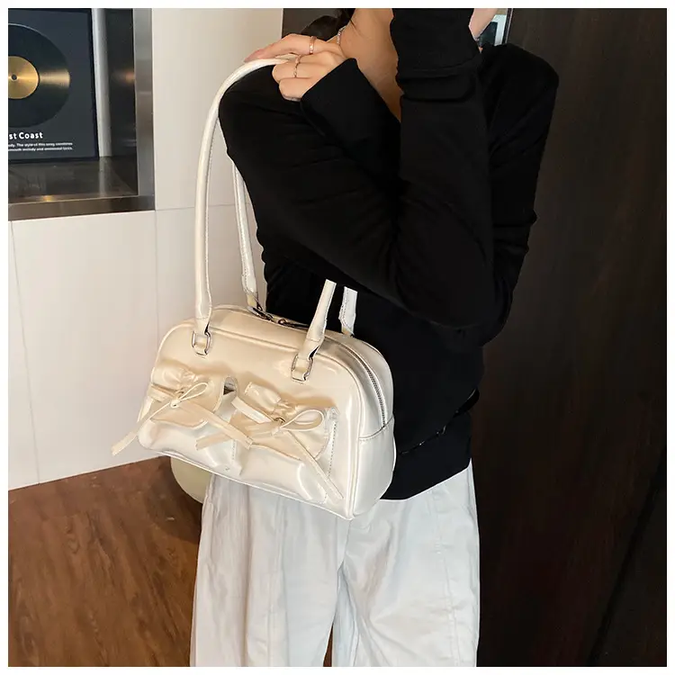 Bow-Knot Armpit Bag for Women Brown 2025 — feature 42