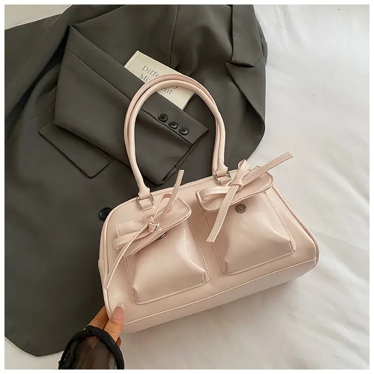Bow-Knot Armpit Bag for Women Brown 2025 - Image 5