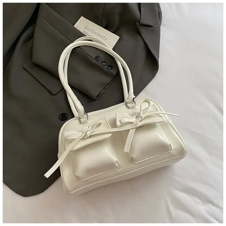 Bow-Knot Armpit Bag for Women Brown 2025 - Image 7